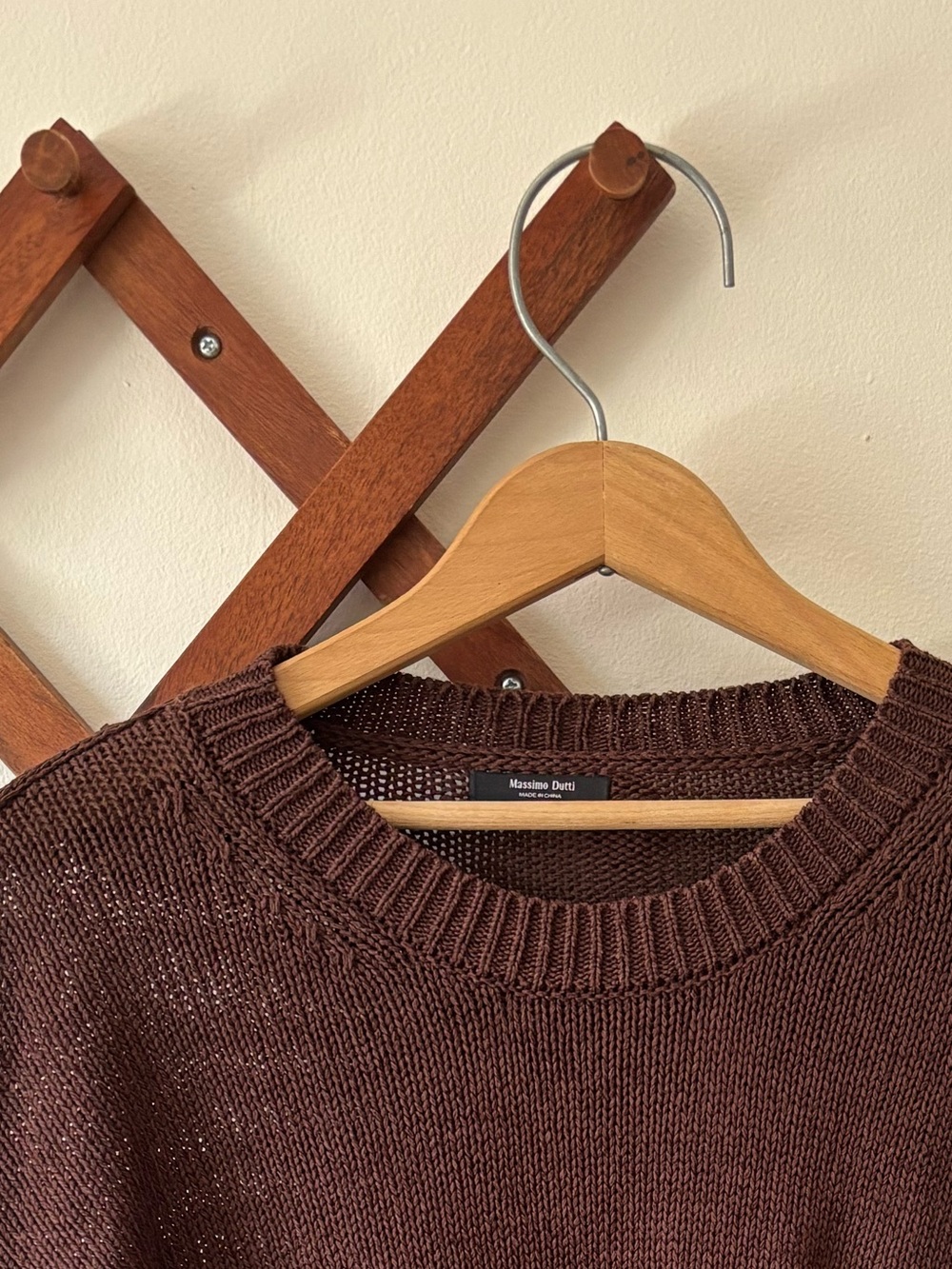 Massimo Dutti Brown Crewneck Sweater